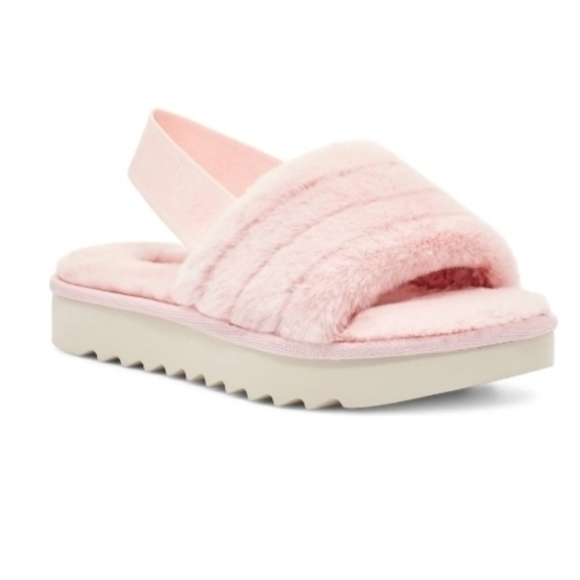 KOOLABURRA BY UGG® Fuzzin Faux Fur II Pink Slide Slipper - Picture 2 of 9